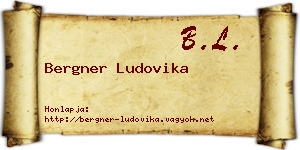 Bergner Ludovika névjegykártya